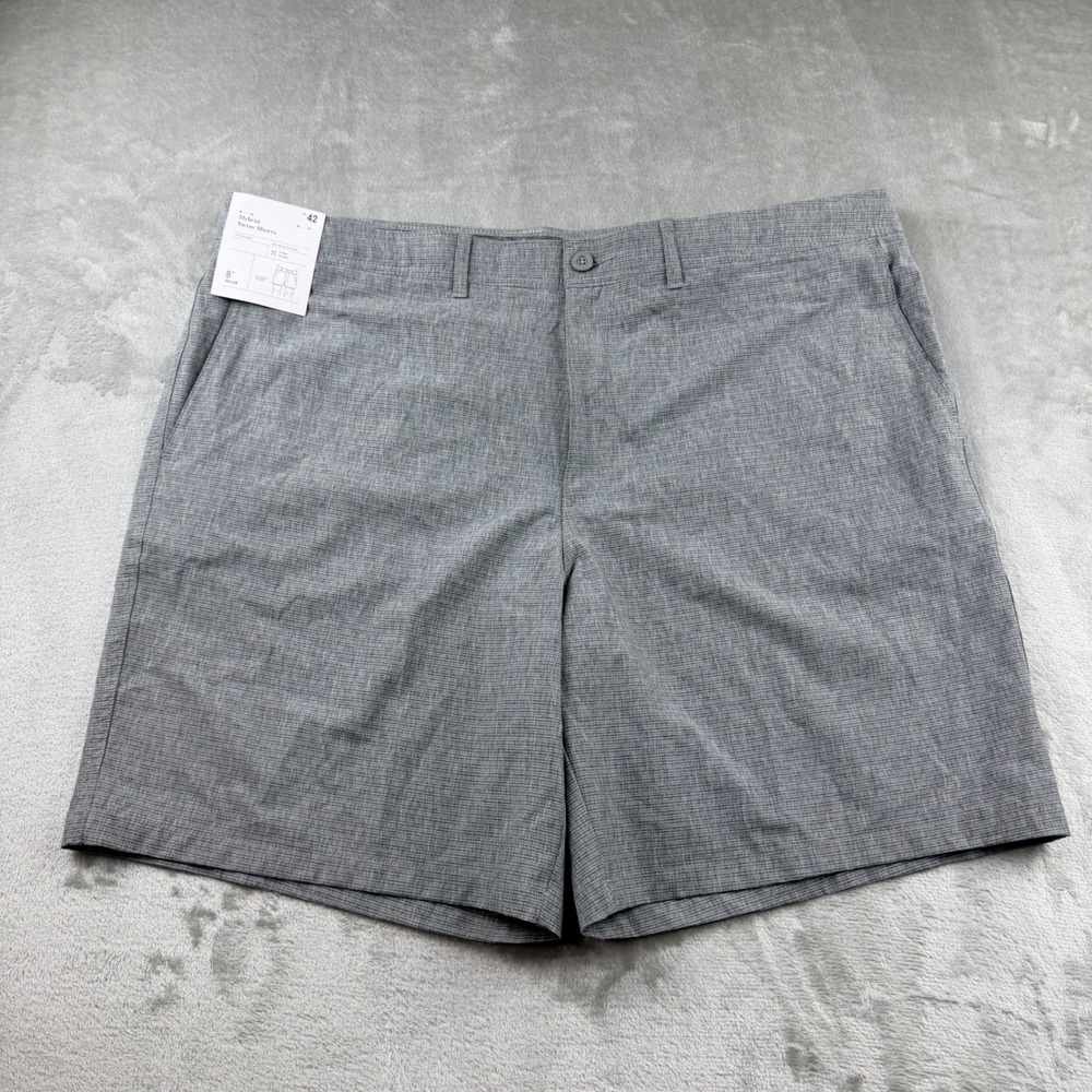 Goodfellow & Co Men's Size 42 Gray Hybrid Swim Shorts 9" Inseam